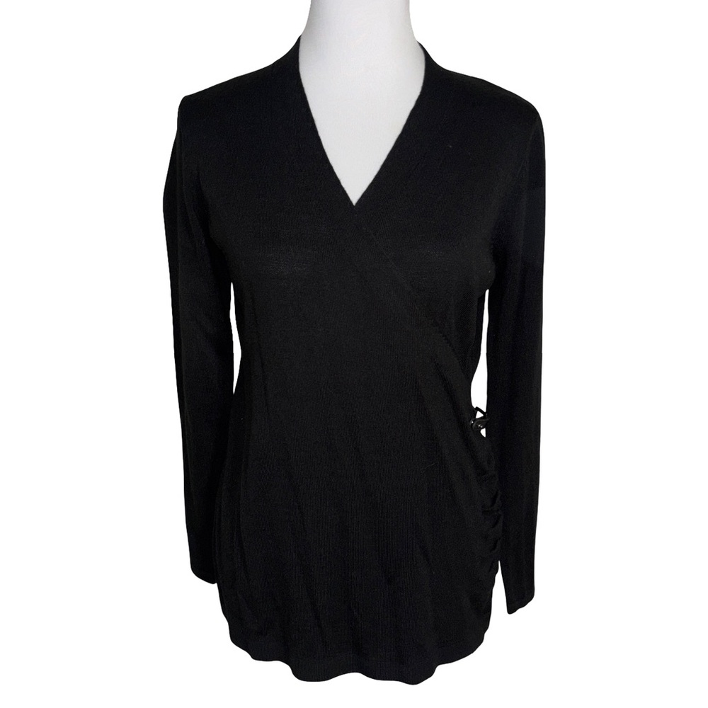 Avette Classic Black V-Neck Sweater